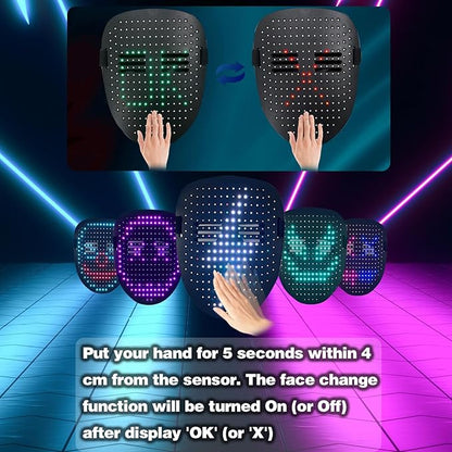 GlowGhoul | LED Halloween Face Mask – The Ultimate Light-Up Experience