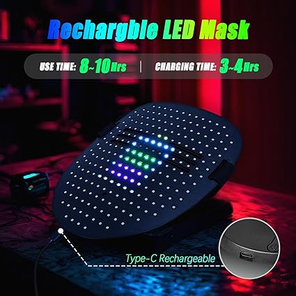 GlowGhoul | LED Halloween Face Mask – The Ultimate Light-Up Experience