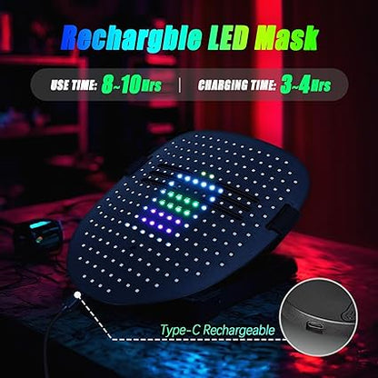 GlowGhoul | LED Halloween Face Mask – The Ultimate Light-Up Experience